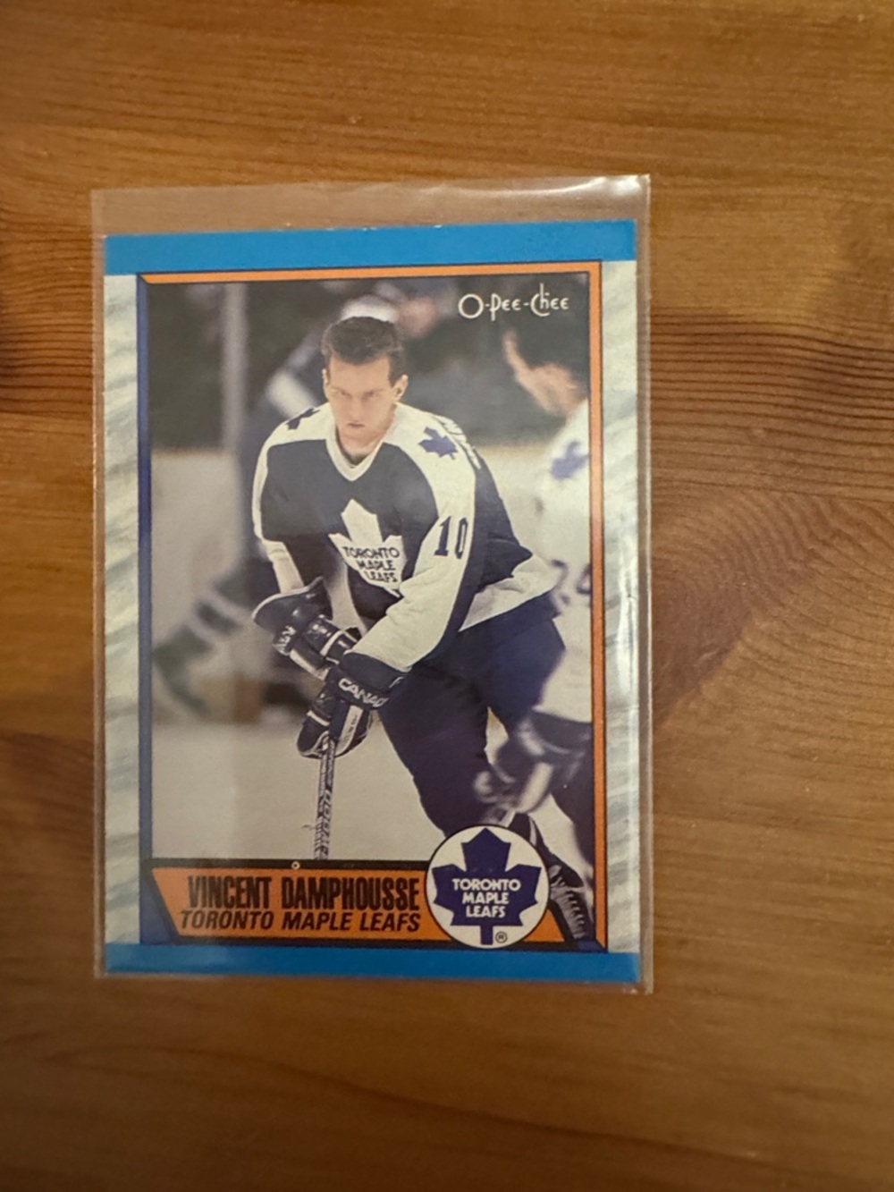 O-Pee-Chee Vincent Damphousse Toronto Maple Leafs Hockey Card - Blue & White